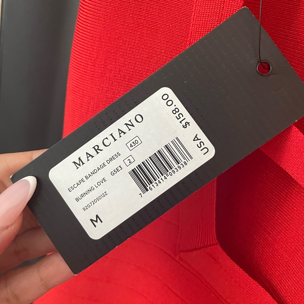 Marciano Vibrant Red Mini Dress - Picture 6 of 7